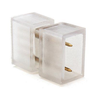 Конектор для стрічки NEON 8*16 (2 роз'єми) C-NEON-2pin-2pin 2373 фото
