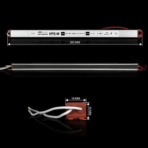 Блок живлення BIOM Professional DC12 48W BPFS-48-12 4А stick герметичний 2605 фото