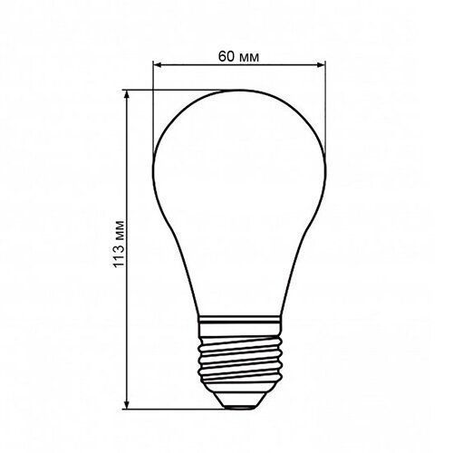 Світлодіодна лампа Biom BT-532 A60 12W E27 4500К switch dimmable матова 2454 фото