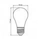Світлодіодна лампа Biom BT-532 A60 12W E27 4500К switch dimmable матова 2454 фото 6