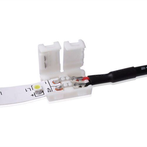 Конектор для свiтлодiодних стрiчок OEM №13 8мм затискач - mini Jack "мама" через дрiт, 15см 2305 фото