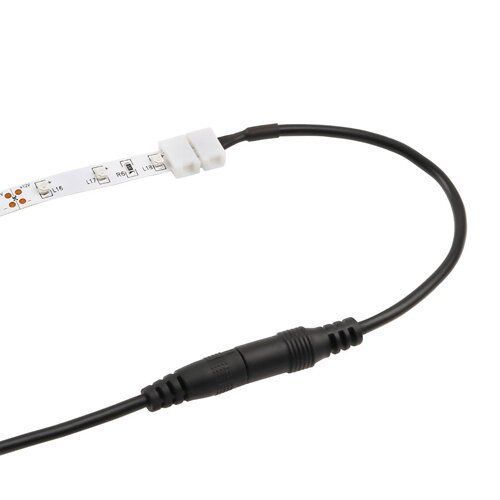 Конектор для свiтлодiодних стрiчок OEM №14 10мм затискач - mini Jack "мама" через дрiт, 15см 2306 фото