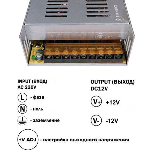 Блок живлення OEM DC12 360W 30А TR-360-12 2158 фото