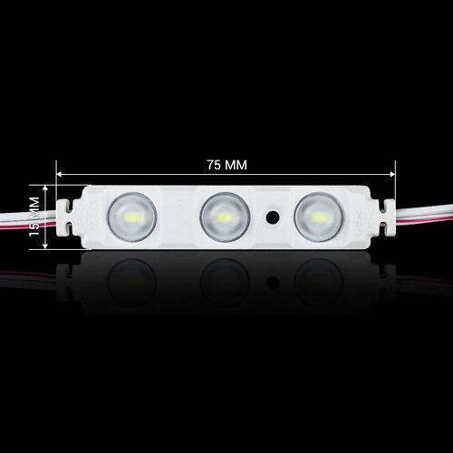 Світлодіодний модуль BRT XG19 5630-3 led W 1,5W 6500K, 12В, IP65 білий з лінзою напівсфера 2476 фото
