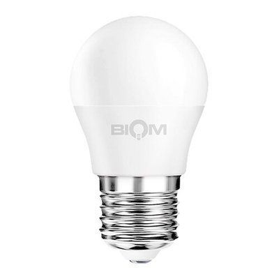 Світлодіодна лампа Biom BT-584 G45 9W E27 4500К матова 2407 фото