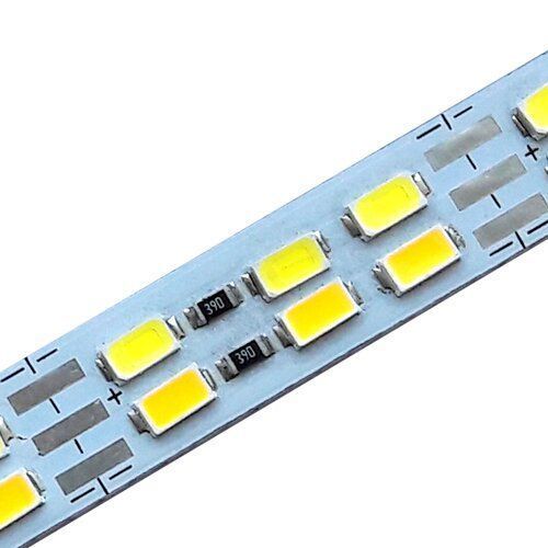 Свiтлодiодна лiнiйка JL 5730-144 led W/WW 3-pin 3500K-6500K, 12В, IP20 теплий бiлий/бiлий 2339 фото