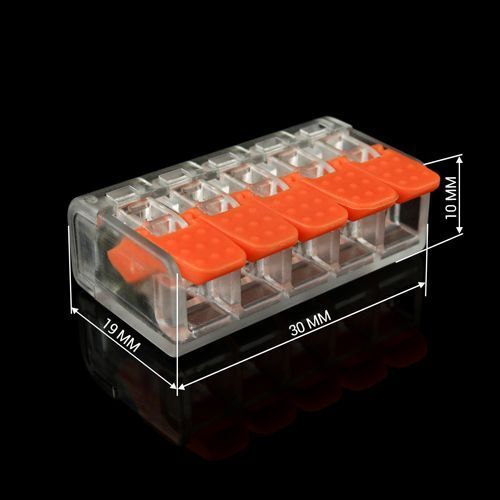 Клема швидкого монтажу WT-465 5 входів 32А 400В 0.14-4mm2 2631 фото