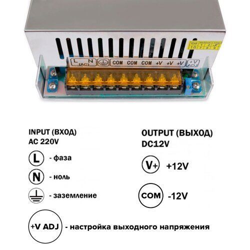 Блок живлення OEM DC12 800W 66.7А TR-800 2117 фото
