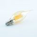 Світлодіодна лампа Biom FL-415 C35 LT 4W E14 2530K Amber свічка на вітрі 2414 фото 4