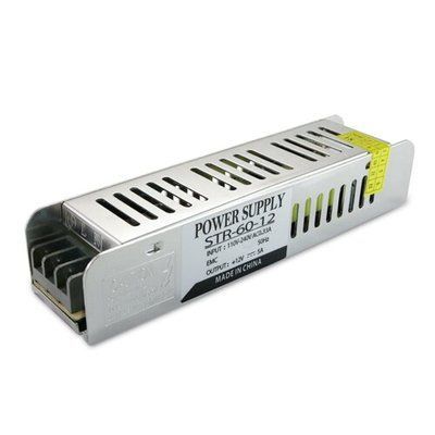 Блок живлення OEM DC12 60W 5А STR-60 вузький 2118 фото