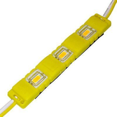 Світлодіодний модуль BRT M2 5630-3 led Y 1,5W, 12В, IP65 жовтий закртитий з лінзою 2365 фото