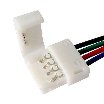 Конектор для світлодіодних стрічок OEM SC-08-SW-10-4 10mm RGB joint wire 2266 фото