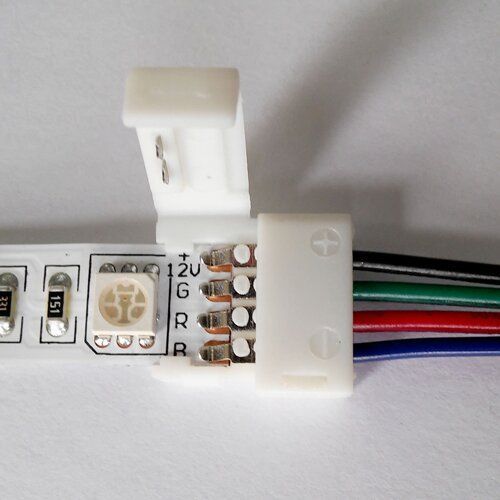 Конектор для світлодіодних стрічок OEM SC-08-SW-10-4 10mm RGB joint wire 2266 фото