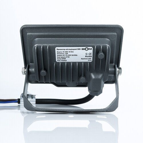 Світлодіодний прожектор BIOM 10W S5-SMD-10-Slim 6200К 220V IP65 1935 фото