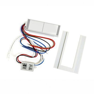 Сенсорний вимикач для дзеркал LB-05, 2 клавиши, 1*65W, Defogge, dimmer, DC12-24V + РЕЛЕ 220V 2811 фото