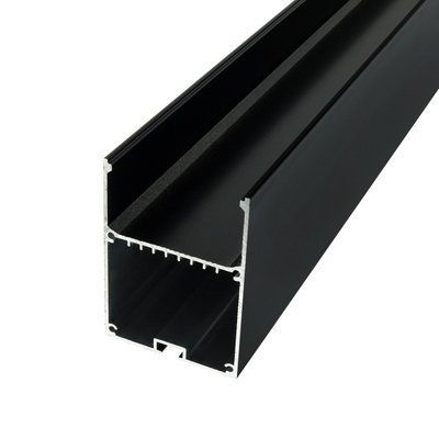 Профіль алюмінієвий BIOM LSB-50AB 50*70мм анодований чорний 2537 фото
