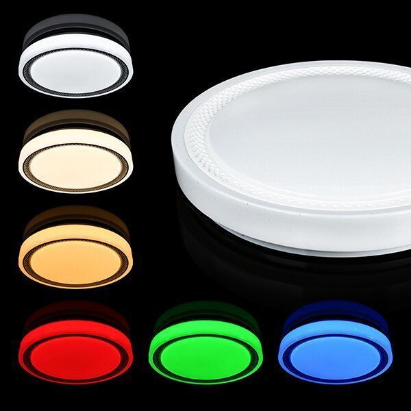Світильник світлодіодний Biom SMART SML-R19-80-RGB 3000-6000K 80Вт+16Вт RGB с д/у +APP 2568 фото