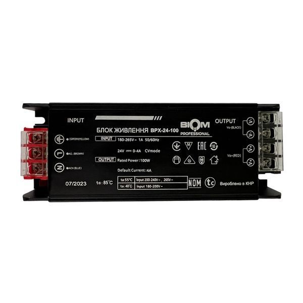 Блок живлення BIOM Professional DC24 100W BPX-24-100 4А 2926 фото