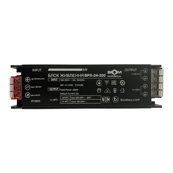 Блок живлення BIOM Professional DC24 200W BPX-24-200 8А 2928 фото