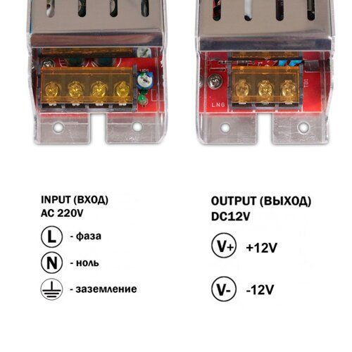 Блок живлення OEM DC12 150W 12,5А ARL-150 вузький 2234 фото