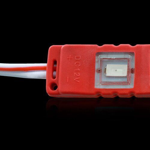Світлодіодний модуль BRT M2 5630-3 led R 1,2W, 12В, IP65 червоний закритий з лінзою 2402 фото