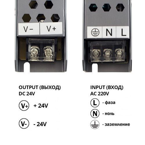 Блок живлення BIOM Professional DC24 60W BPU-24-60 2.5А 2790 фото