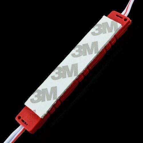 Світлодіодний модуль BRT M2 5630-3 led R 1,2W, 12В, IP65 червоний закритий з лінзою 2402 фото