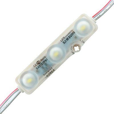 Світлодіодний модуль BRT XG28 5630-3 led W 1,5W Samsung 6500K, 12В, IP68 білий 2404 фото