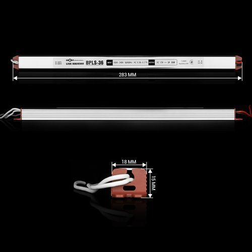 Блок живлення BIOM Professional DC12 36W BPLS-36-12 3А stick 2608 фото