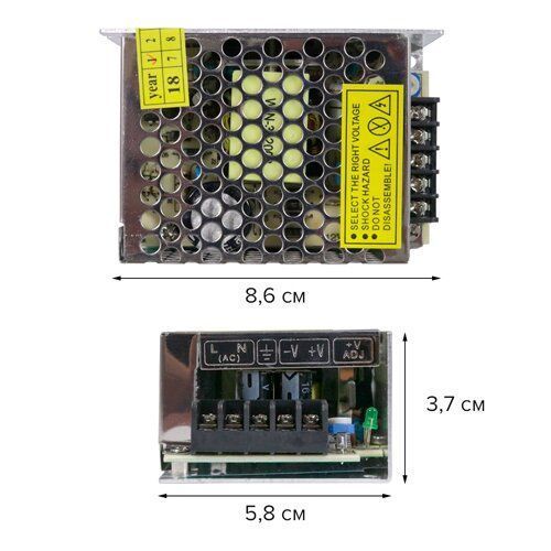 Блок живлення OEM DC12 60W 5А TR-60-12 2154 фото