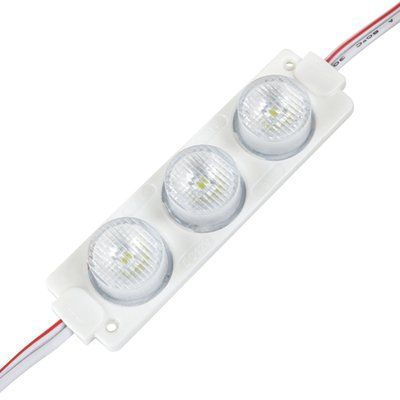 Світлодіодний модуль BRT XG6 3030-3 led W 3W 12В 7000K лінза 3 бочки 2519 фото
