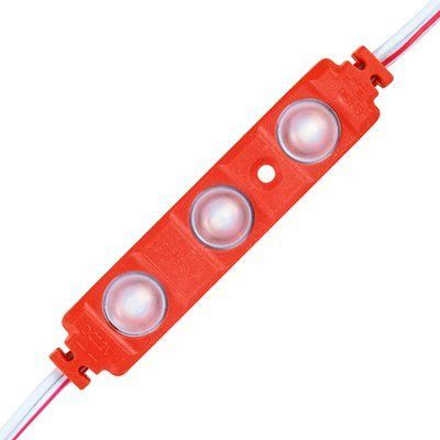 Світлодіодний модуль BRT XG191 5630-3 led W 1,5W RED, 12В, IP65 червоний з лінзою напівсфера 2520 фото