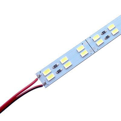 Світлодіодна лінійка BRT 5730-144 led W 2-pin 6500K, 12В, IP20 білий зі скотчем 2620 фото