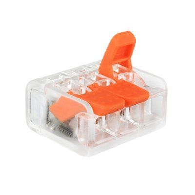 Клема швидкого монтажу WT-463 3 входа 32А 400В 0.14-4mm2 2630 фото