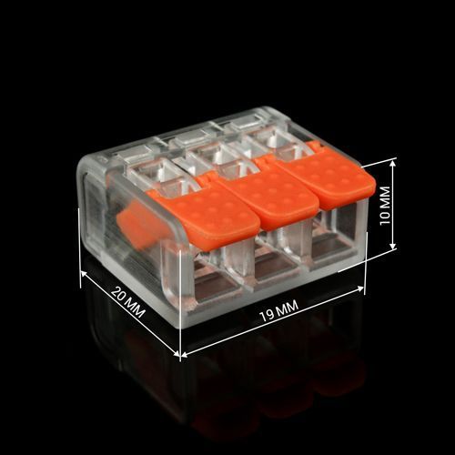 Клема швидкого монтажу WT-463 3 входа 32А 400В 0.14-4mm2 2630 фото