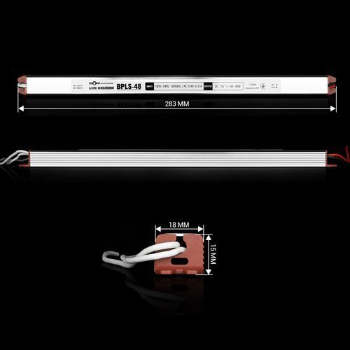 Блок живлення BIOM Professional DC12 48W BPLS-48-12 4А stick 2609 фото