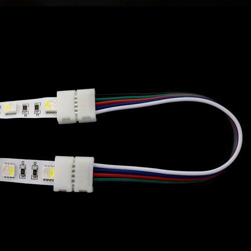 Конектор для світлодіодних стрічок OEM SC-22-SW-15-5 10mm RGBW 2joints wire (дріт-2 затискач) 2294 фото