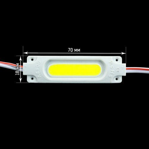 Світлодіодний модуль BRT COB 2W 6500K, 12В, IP65 білий 2449 фото