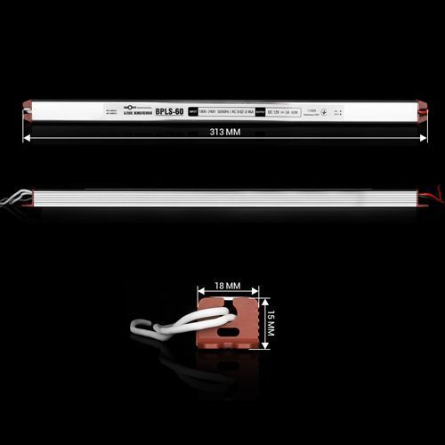 Блок живлення BIOM Professional DC12 60W BPLS-60-12 5А stick 2610 фото